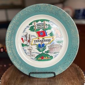 Tennessee Turquoise Decorative Plate